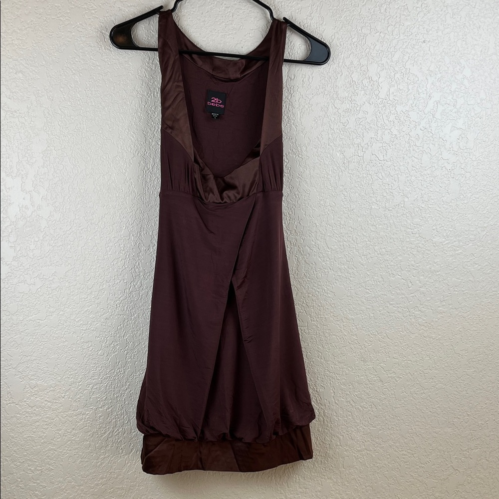 Y2K Brown Sleeveless Dress 2b Bebe Size Large